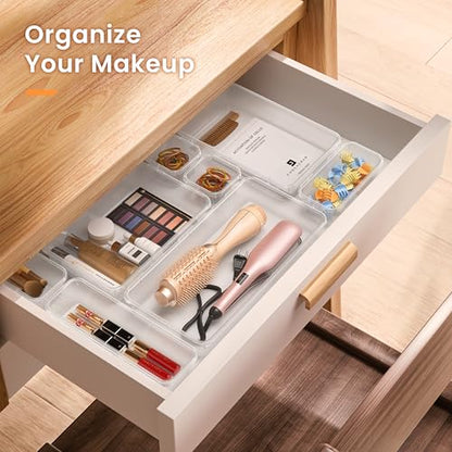 Tool Box Organizer Tray Divider Set Drawer Organizer (5 Size / Clear)