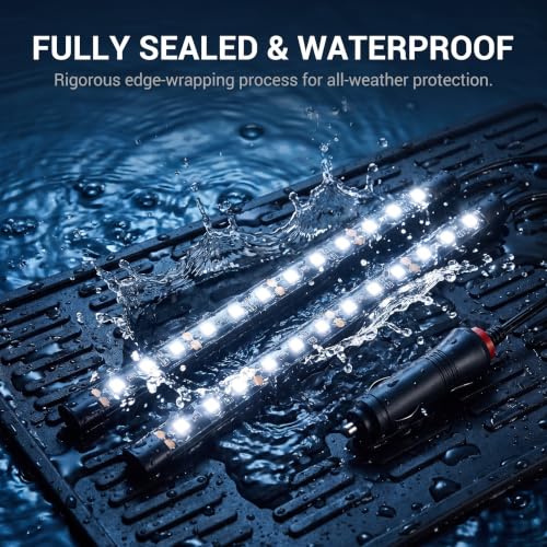 24‑LED USB Car Interior Ambient Light Strips (1 PC / White)