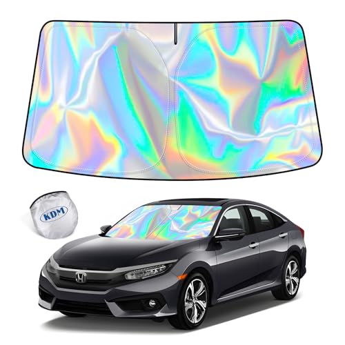 Laser Silver Style Windshield Sun Shade Fit for 2016 (for 2016-2021 Honda Civic-Laser Silver)