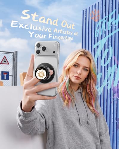 Upgraded Magnetic Phone Grip Sun (BK-Sun)