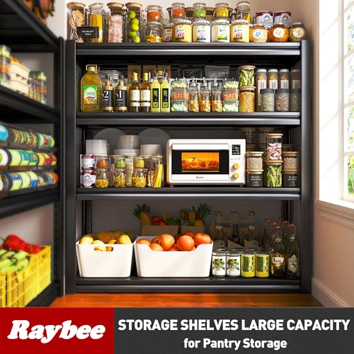40" W Storage Shelving with Steel Panels for Garage Basement Shed