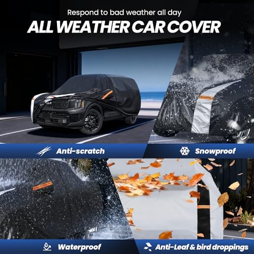 Multi Layer Car Cover Custom Fit for Kia Telluride (Custom fit Kia Telluride / SUV car cover)