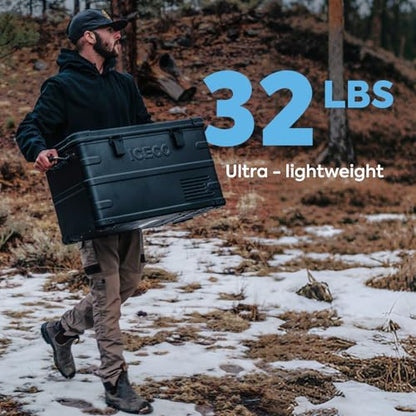 APL35 Dual Zone Portable Fridge Freezer (35 Liters / Black)