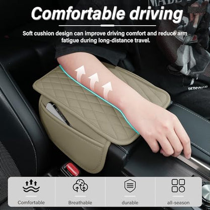 Car Center Console Cover (light beige)