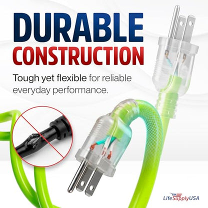 100ft Outdoor (100 FT / 12AWG / Neon Green)