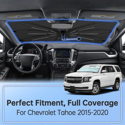 Windshield Sun Shade Umbrella for Chevrolet Tahoe 2015 (for Chevrolet Tahoe 2015-2020)