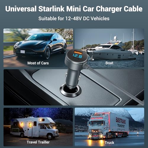 Starlink Mini Cable 12V (16.4FT)