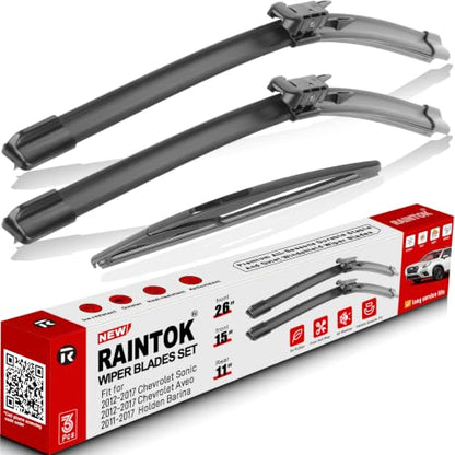 Windshield Wiper Blades Replacement for Chevrolet Sonic Hatchback 2012 (26"/15"/11")