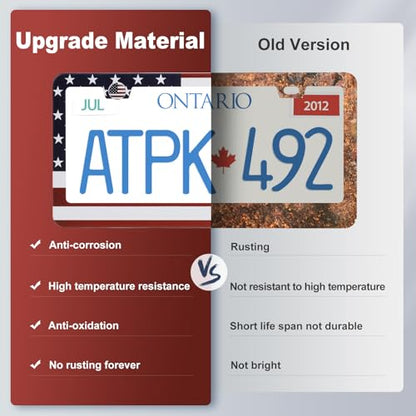 2 Pack License Plate Frames (Red and blue)