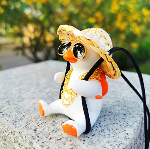 Funny Swinging Duck Car Mirror Hanging Ornament (C)