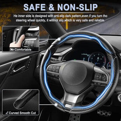 3pcs Carbon Fiber Anti (Black / Universal (3pcs))
