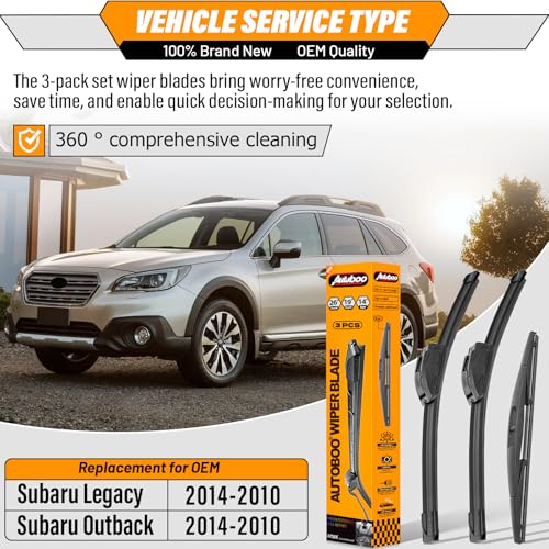 Windshield Wiper Blade Replacement for Subaru Outback Legacy (26/19/14)