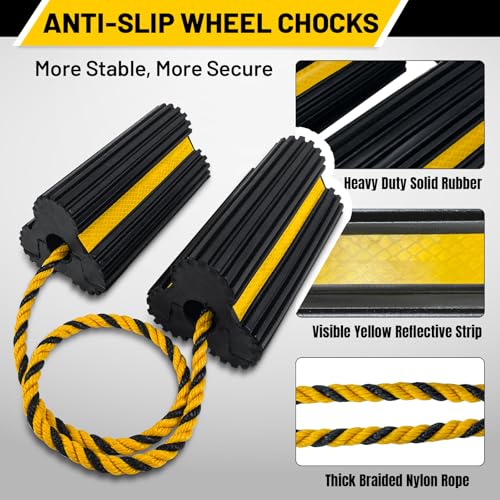 2 Pairs Wheel Chocks Heavy (4pack)