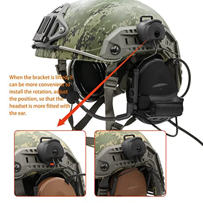 Tactical Headset with U94 PTT 2 (Black)