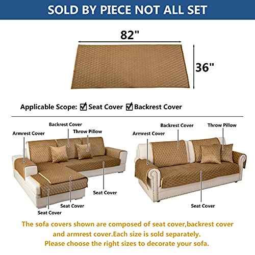 Couch Cover Sectional Couch Covers (36''x82''/Rectangular / Coffee)