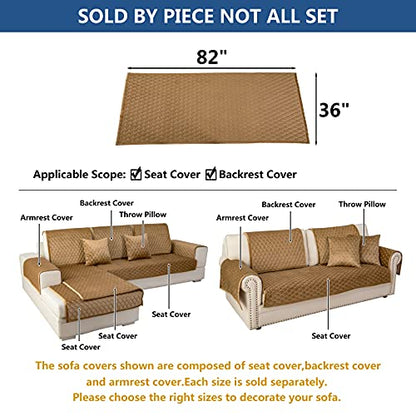 Couch Cover Sectional Couch Covers (36''x82''/Rectangular / Coffee)