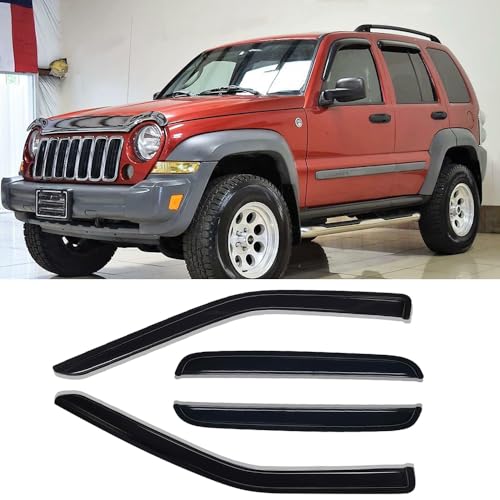 Window Visors Rain Guards for 2002 (2002-2007 Jeep Liberty)