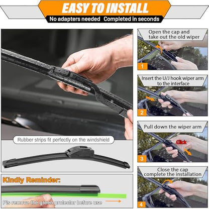 Windshield Wiper Blade Replacement for Chrysler Pacifica Voyager (26+20+14)