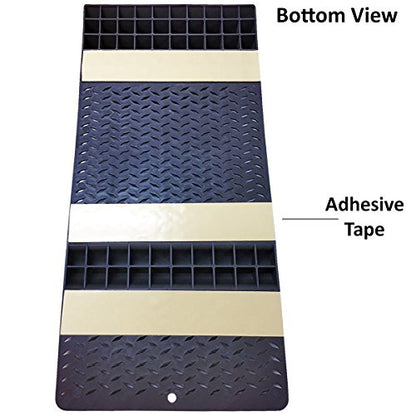 Plastic Parking Mat Guides for Garage Vehicles (1 Unit / Black)