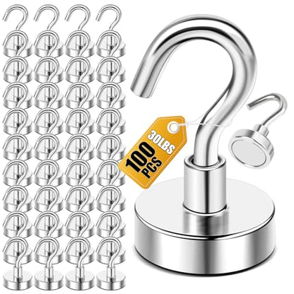 Magnetic Hooks 100pcs 30lbs Cruise Essentials 2026 Magnet Hook