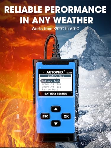 BAS100 12V 24V Car Battery Tester (Sky Blue)