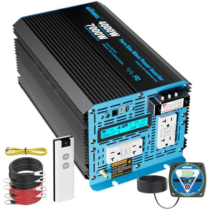 24V 4000W Pure Sine Wave Inverter 24V DC to 120V AC