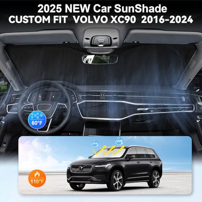 Custom Fit XC90 Windshield Sunshade for 2016 (Fit XC90 2016-2026)