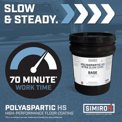 Polyaspartic High Solids Topcoat Coating System (XTRA Slow Cure)