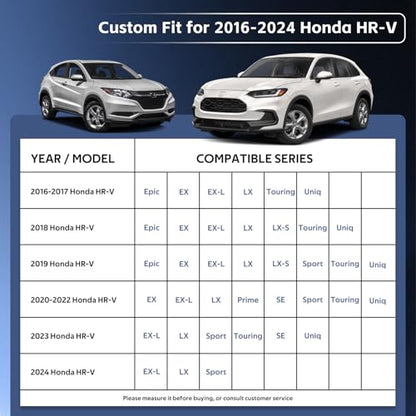 10 Layers SUV Car Cover Custom Fit for Honda HR (Black Gray / Custom Fit for Honda HR-V)