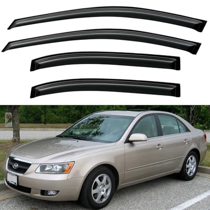 Window Visors Rain Guards for 2006 (2006-2010 Hyundai Sonata)