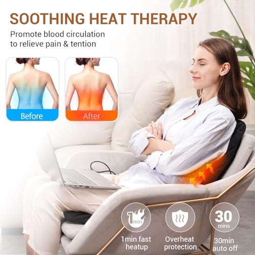 Back Massager with Heat (Black)
