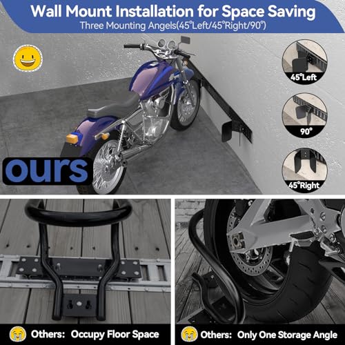 4 Pack E Track Dirt Bike Wheel Chock Supports tire up to 6" (4 pack)