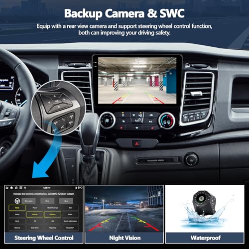 4G+128G Car Radio Stereo for Ford Transit 150 250 350 2020