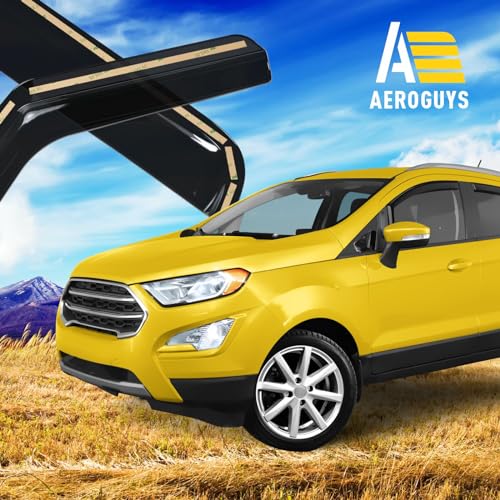 Extra Durable Window Deflectors in (For Ford EcoSport 18-22 In-channel)