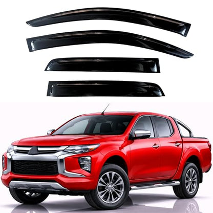 Rain Guards Fit for 2015 (2015-2023 L200 Double Cab)