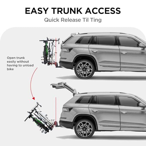 Young 200 lbs. Capacity Hitch Mounted 2 (2-BIKE RACK 200 LBS WITH LOCK)