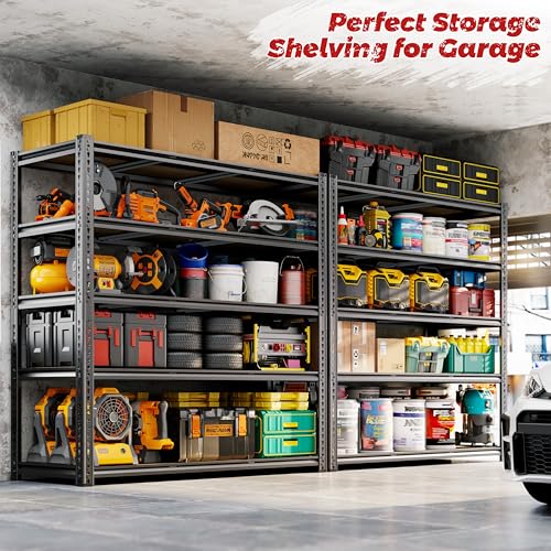 48"W Garage Shelving Heavy Duty (48"W x 72" H x 18" D)