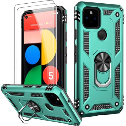for Google Pixel 5 Case with Screen Protector (Teal / Google Pixel 5)
