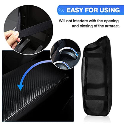 Center Console Cover for Hyundai Sonata 2020 2021 2022 2023 Accessories Carbon Fiber Armrest Cover Anti (Hyundai Sonata 2020-2023)