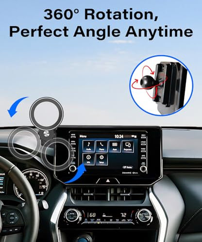 Car Phone Holder for Toyota Venza 2021 2022 2023 2024 8" Screen Accessories (fit for 2021-2024 Toyota Venza (8 Inch Screen))
