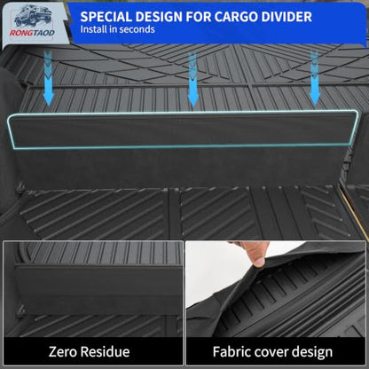 Trunk Mat & Backrest Mats for 2026 Toyota RAV4 Hybrid Accessories
