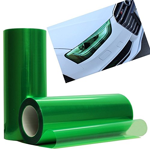 12 by 48 Inches Self Adhesive Headlight (12 X 48 / Green)