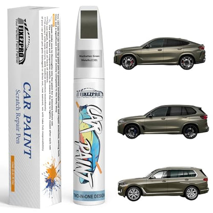C3D Manhattan Green Metallic Touch Up Paint for BMW (For bmw / Manhattan Green Metallic(C3D) Compatible with X5/X6/X7)
