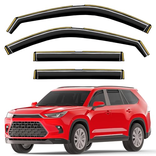 Window Visors Rain Guards for Toyota Grand Highlander 2024 (Fit for 2024-2026 Toyota Grand Highlander)