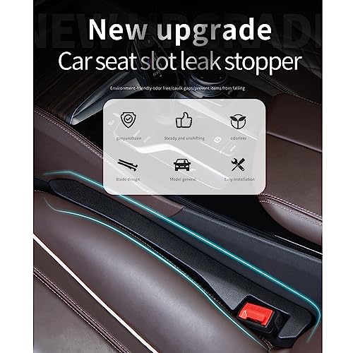 2PCS Car Seat Gap Filler (Black)