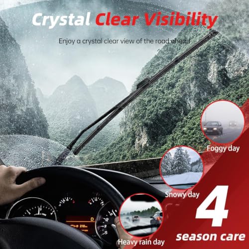 26"+21"+12" Windshield Wiper Blades Replacement for Acura MDX 2007 (26"+21"+12")