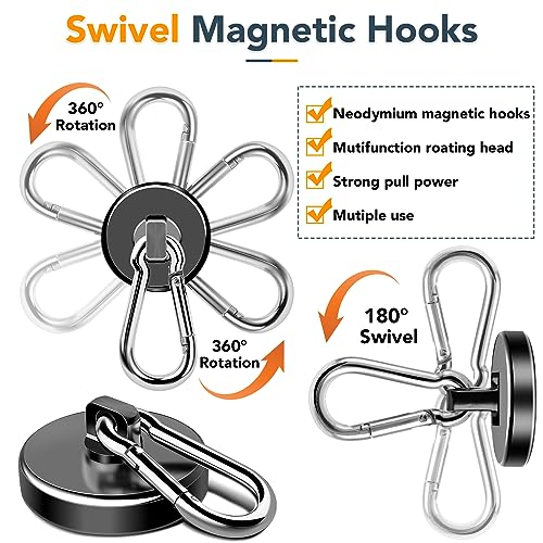 Magnetic Hooks Heavy Duty 70LBS Strong Magnetics Hook