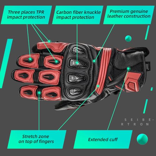 SPS 3 Motorcycle Gloves (Red SPS-3 / XL Youth)
