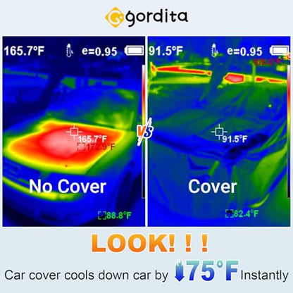 Car Covers Waterproof All Weather Snowproof Windproof (Sedan 193x72x59 inch)