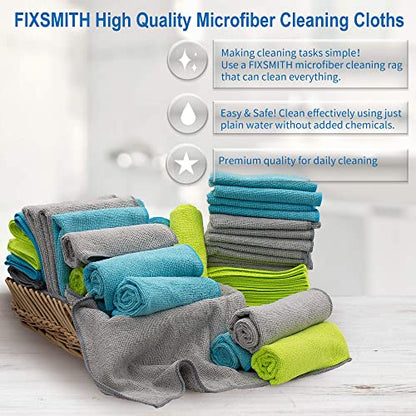 Microfiber Cleaning Cloth (50pk / 3 Colors Assorted)